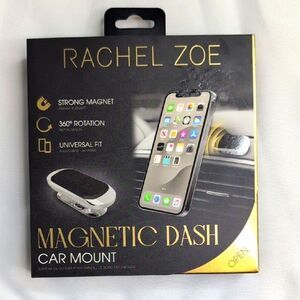 Rachel Zoe Silver Magnetic Dash Car Mount For Cell Phones, NEW